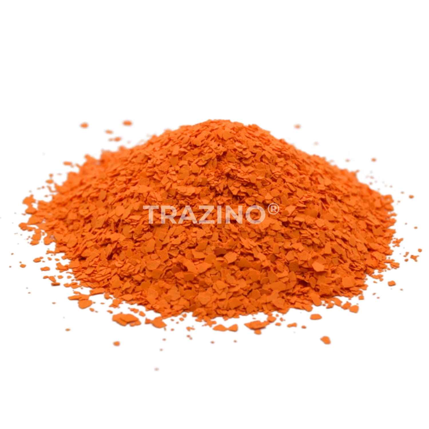 Trazino® Farbchips in Orange zum Einstreuen für Beschichtungen Trazino® Farbchips in Orange zum Einstreuen für Beschichtungen